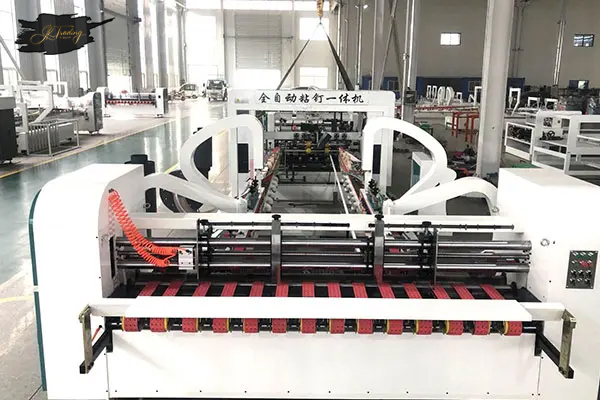 JK-QDJ series automatic carton box stitcher and gluer machine (single piece)