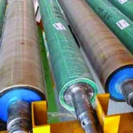 Anilox and rubber roller